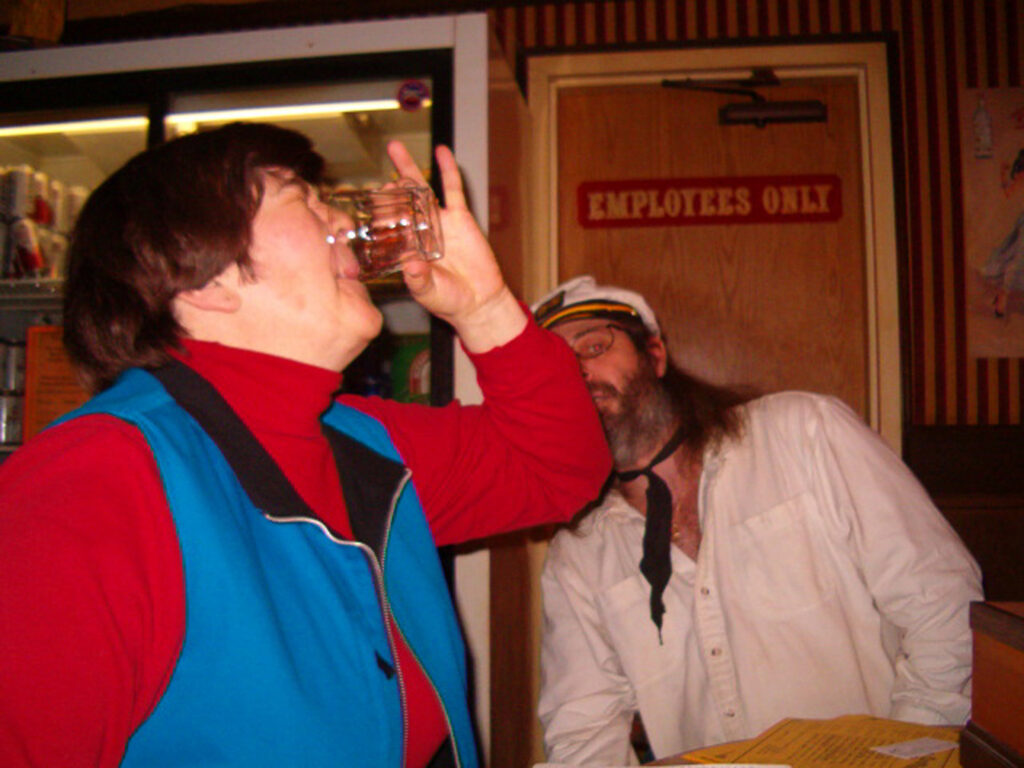 Researching the "sour toe cocktail" in Dawson City in 2008. Yes